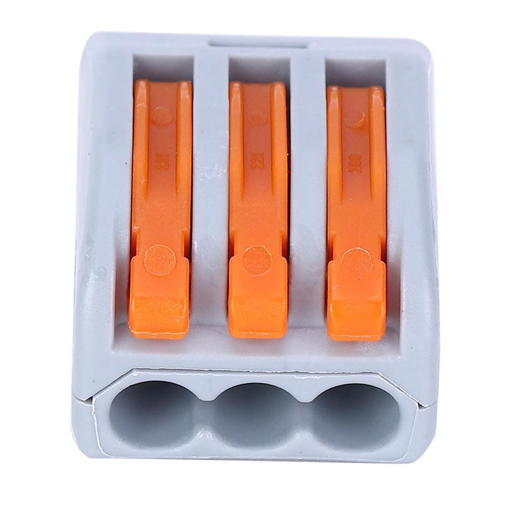 10pcs PCT-213 Compact Wiring Connector 3 Way Push in Lighting Electrical Cable Fast Connection