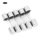 100Pcs Glass Fuse Fast Blow Circuit Safety Protection Accessories 15A 5x20mm AC