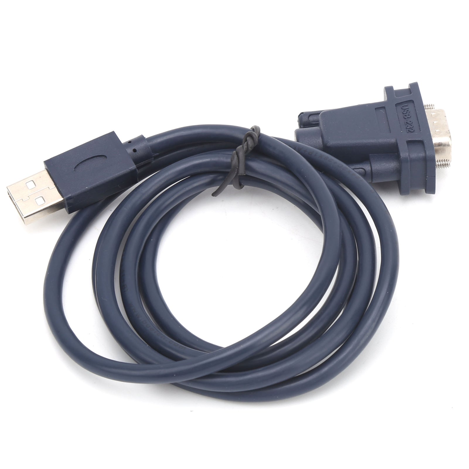 USB to RS232 Serial Cable Black Industrial Grade 9Pin Computer Printing Data Line 1.2Meter