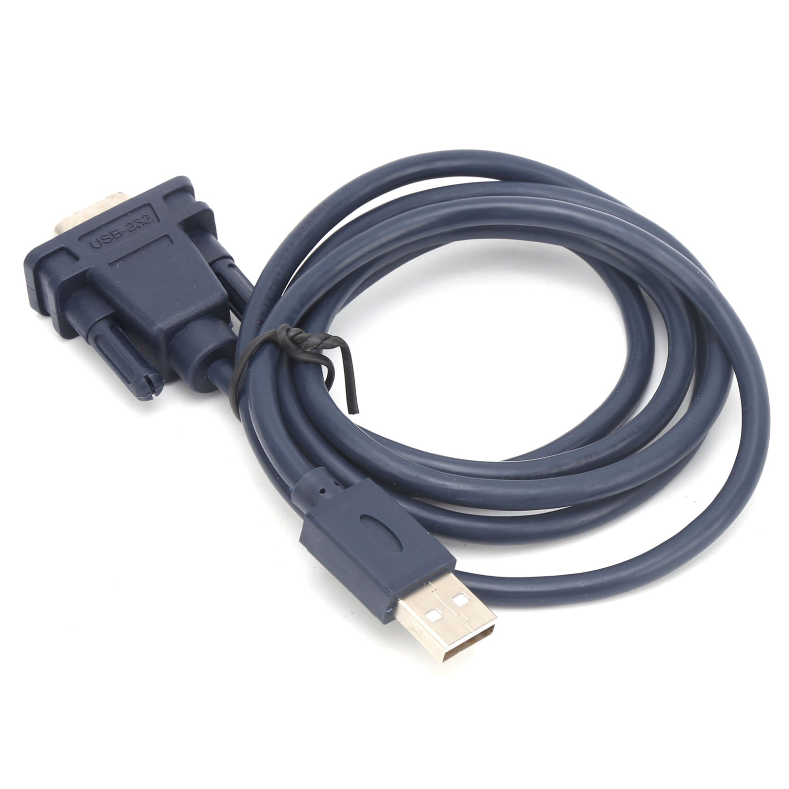 USB to RS232 Serial Cable Black Industrial Grade 9Pin Computer Printing Data Line 1.2Meter