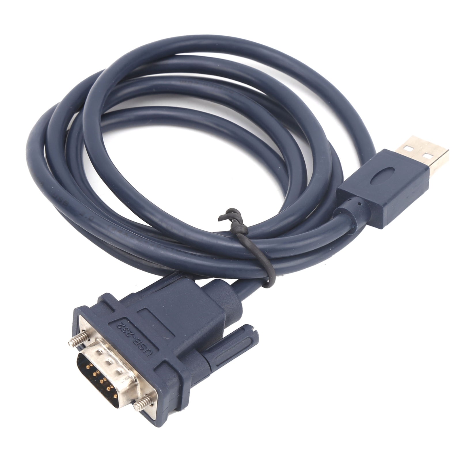 USB to RS232 Serial Cable Black Industrial Grade 9Pin Computer Printing Data Line 1.2Meter