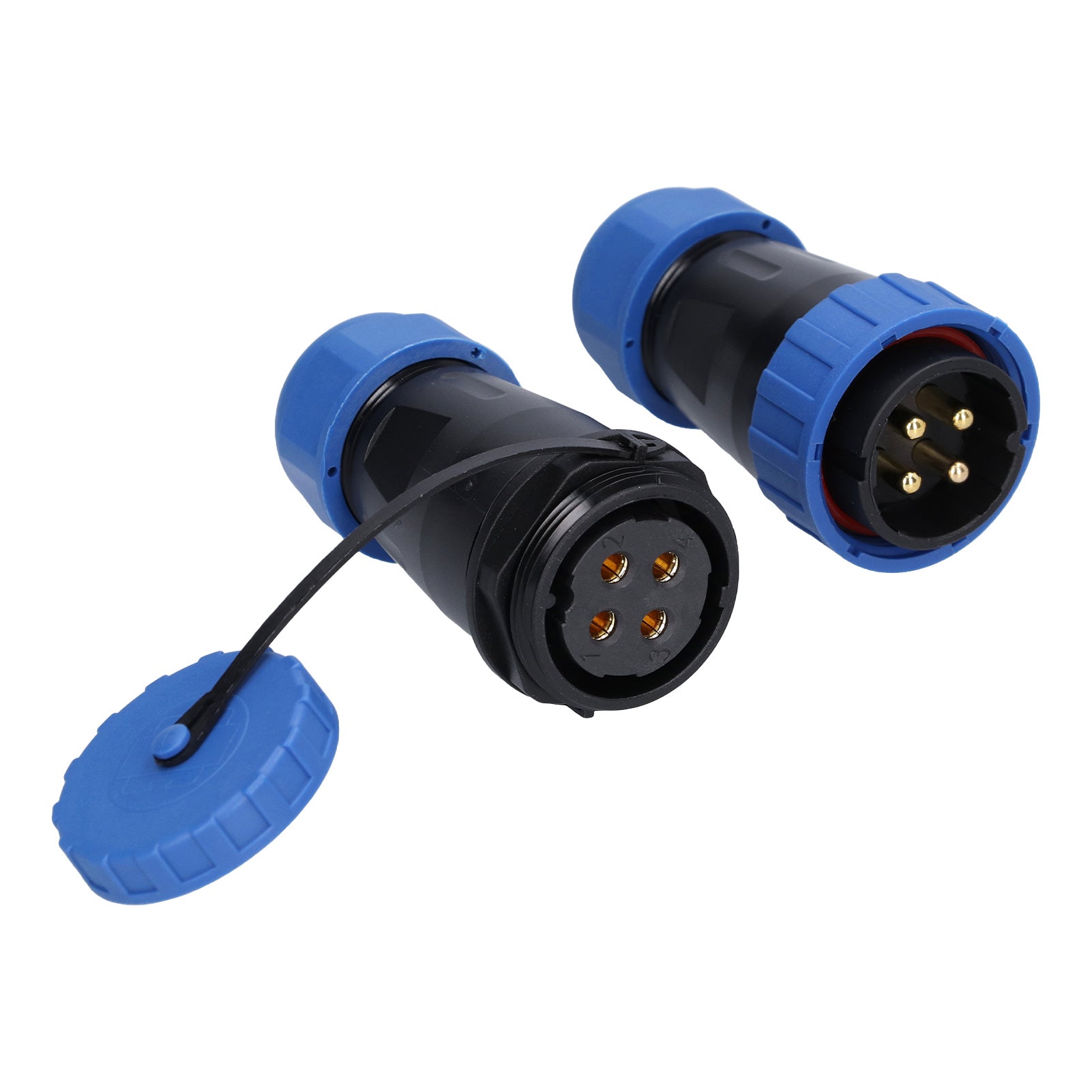 Aviation Plug Socket IP68 Waterproof Solderless Male Female Pair Connector 250V 45A LP28