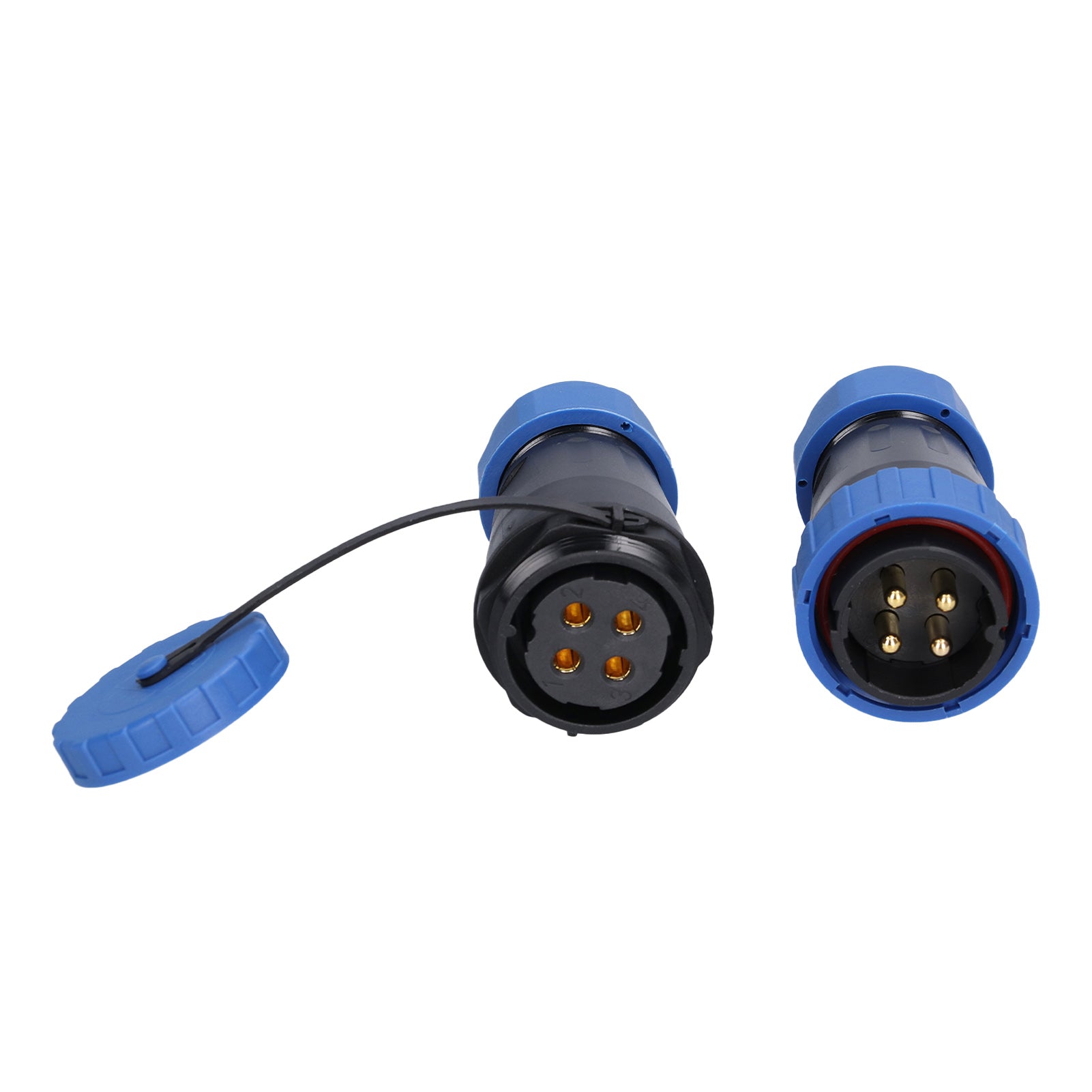 Aviation Plug Socket IP68 Waterproof Solderless Male Female Pair Connector 250V 45A LP28