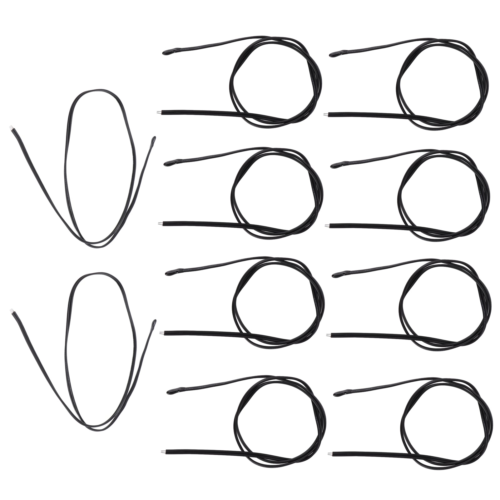 10Pcs NTC Temperature Sensor PVC Epoxy Resin Temp Thermal Thermistor Probe for Automobiles 500mm10K B3435