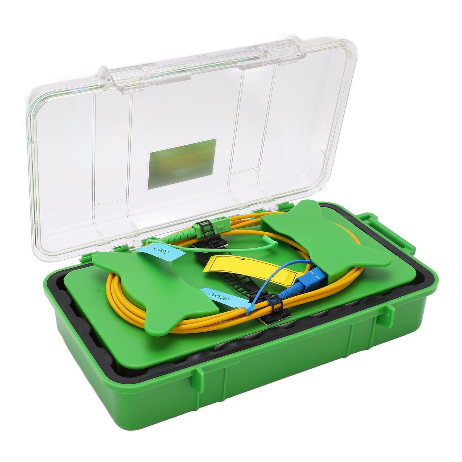 OTDR Launch Cable Single Mode Optical Fiber Test Extension Cord Box SC APC to SC UPC Connector 2000M