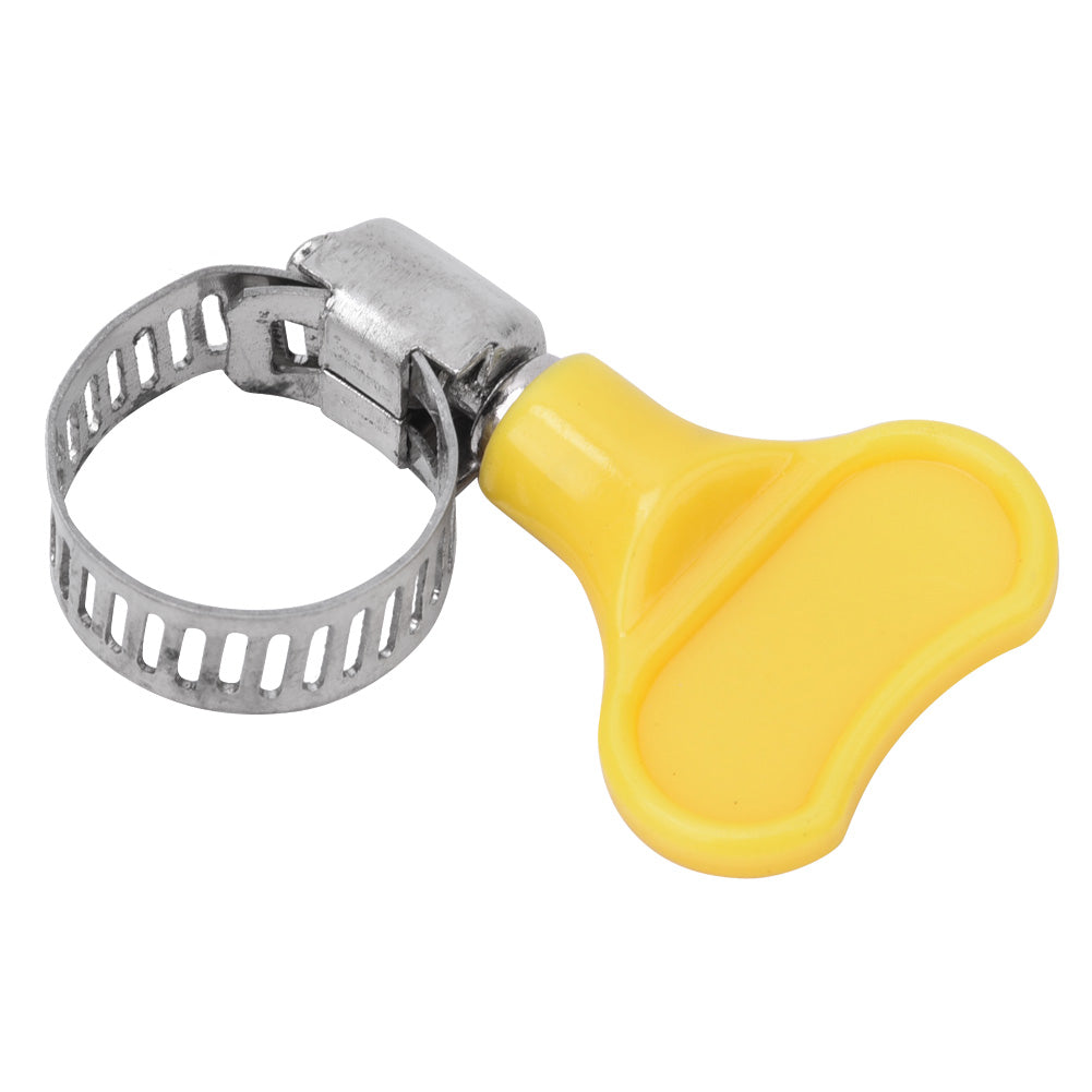 10 Pcs Stainless Steel Hose Clamp with Plastic Handle Pipe Tube Clips16~25mm