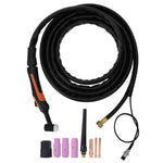 Arc Welding Torch Set Air Cooling TIG-17 4 Meters Cable 10mm M16x1.5 Weld Equipment(TIG-17 Single Switch )