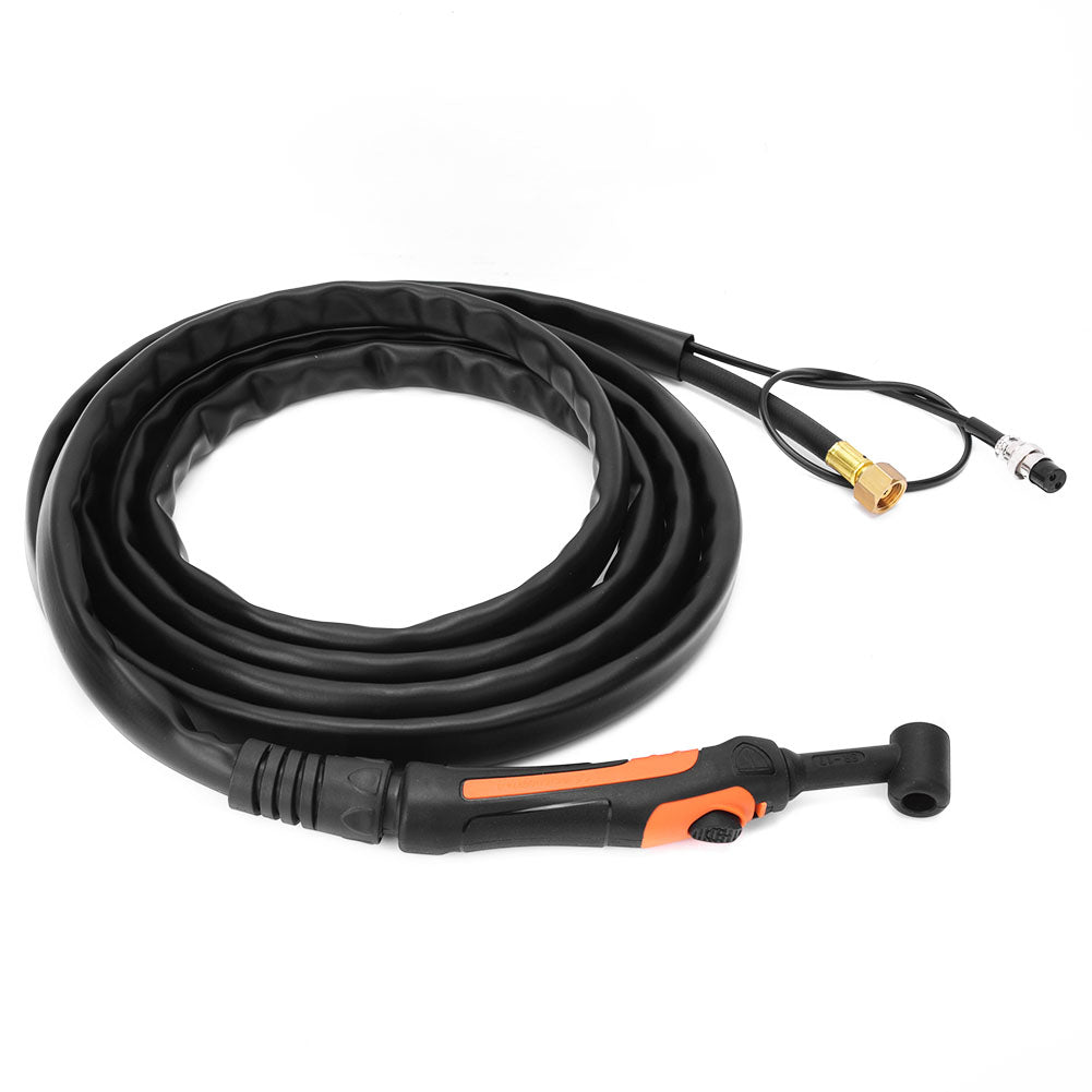 Arc Welding Torch Set Air Cooling TIG-17 4 Meters Cable 10mm M16x1.5 Weld Equipment(TIG-17 Single Switch )