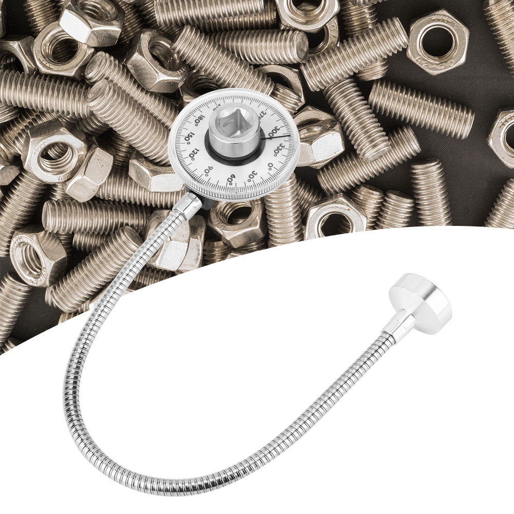 1/2in Torsion Angle Gauge Torque 360 Degrees Angle Measuring Gauge with Strong Magnetism