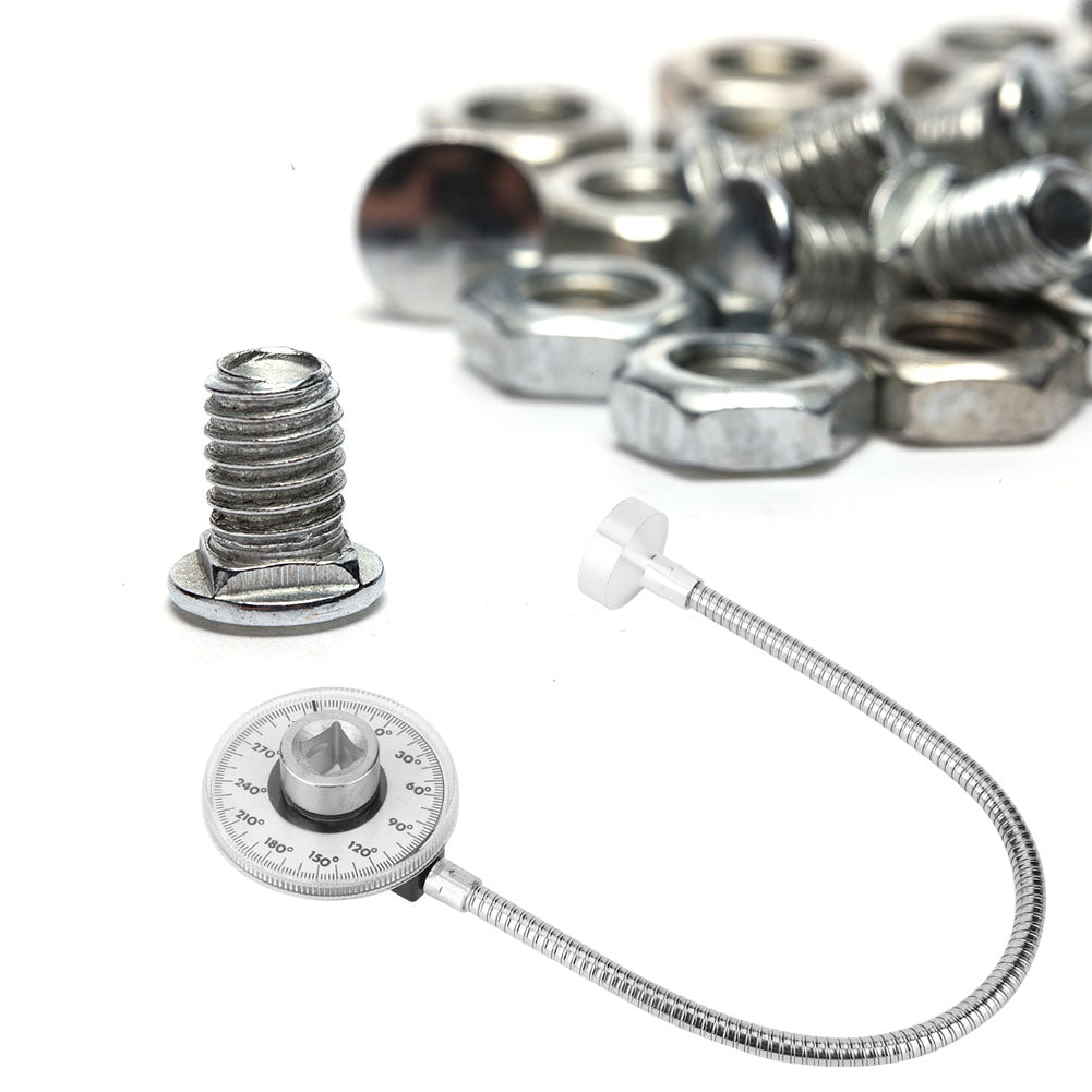 1/2in Torsion Angle Gauge Torque 360 Degrees Angle Measuring Gauge with Strong Magnetism