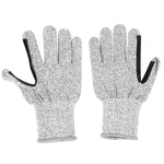 Cut Resistant Gloves HPPE Silica Gel Level 5 13 Stitches Heather Grey Type Hand Protection