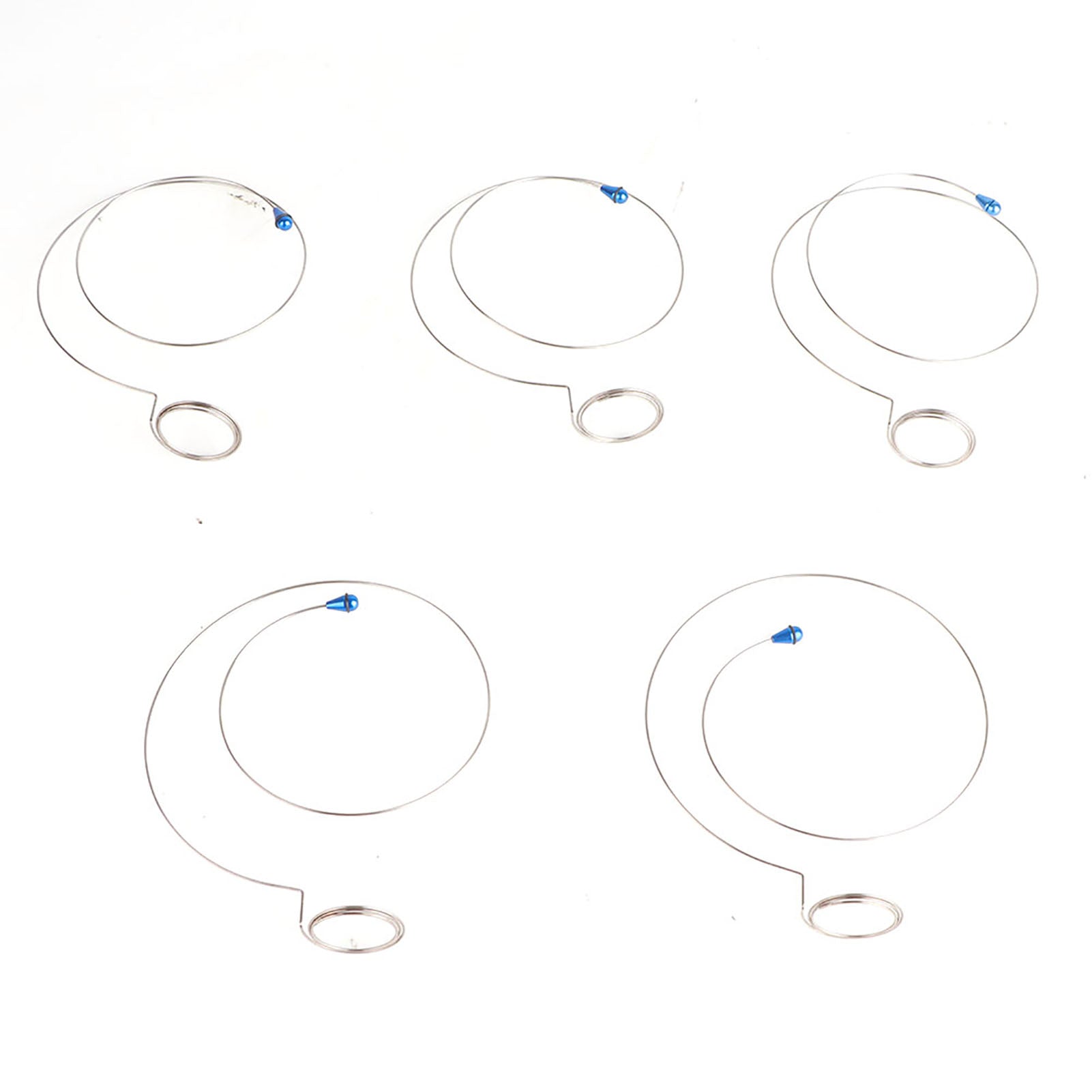 5PCs Magnifier Frame Watchmaker Tool Silver Round Wire Adjustable Perimeter Alloy Steel Durable