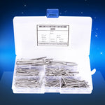 340Pcs Cotter Pin Assortment Set Kit 304 Stainless Steel Industrial Supplies Fastener