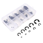 120Pcs EClip Snap Circlip Kit Open Retaining Ring Black Manganese Steel Boxed 1.510mm