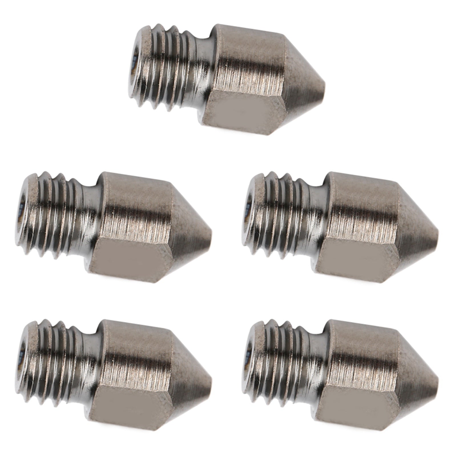 5Pcs 3D Printer Nozzle Set for MK8 1.75mm Consumables 0.2‑1.0mm Hardened Steel Accessories0.4mm