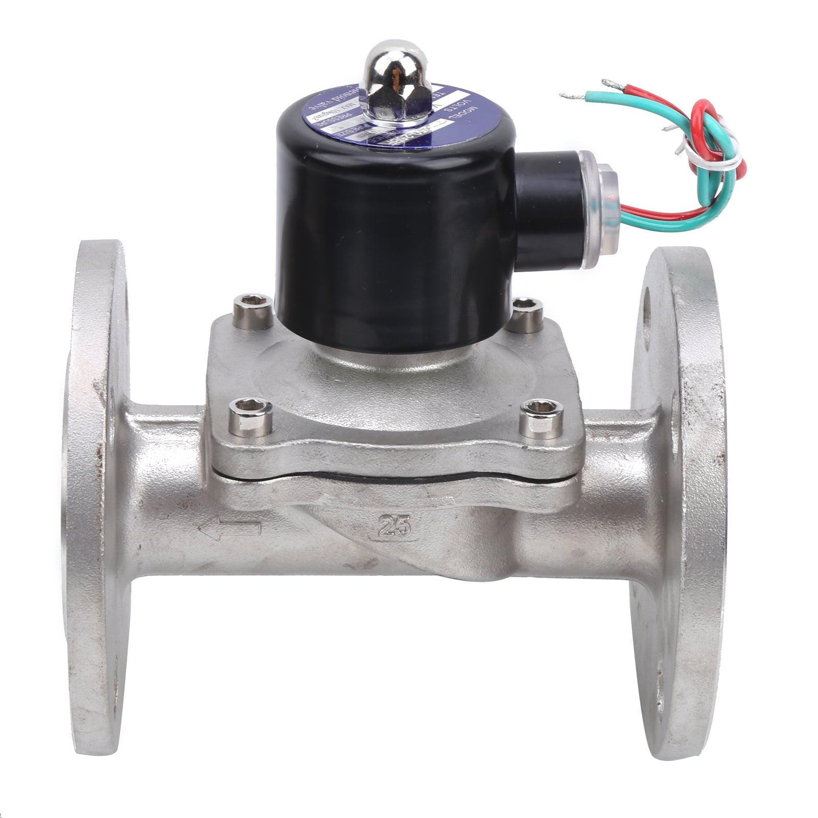 Solenoid Valve NBR NC DirectActing Water Air Stainless Steel Valves G1in 2W25025BF(DC24V )