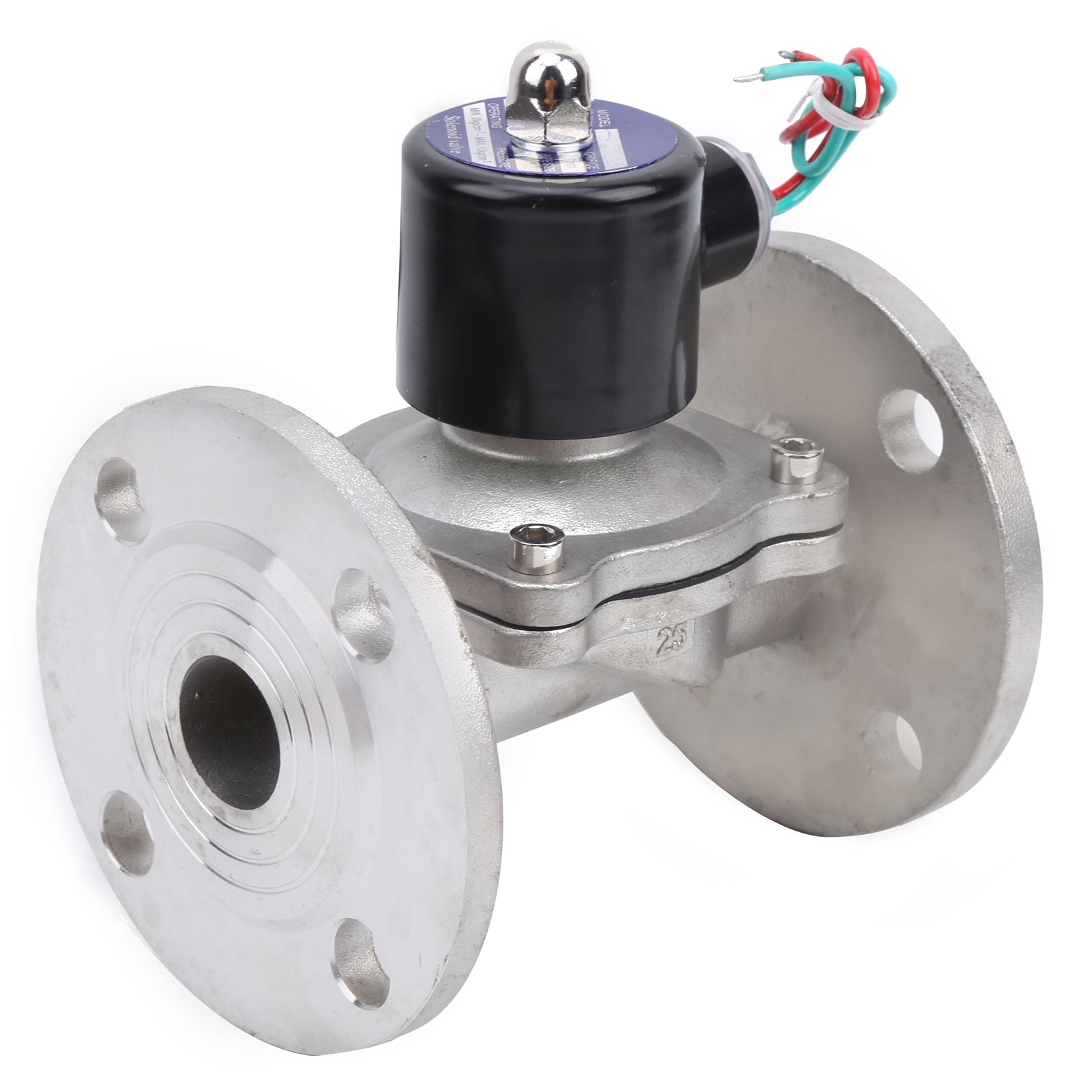 Solenoid Valve NBR NC DirectActing Water Air Stainless Steel Valves G1in 2W25025BF(DC24V )