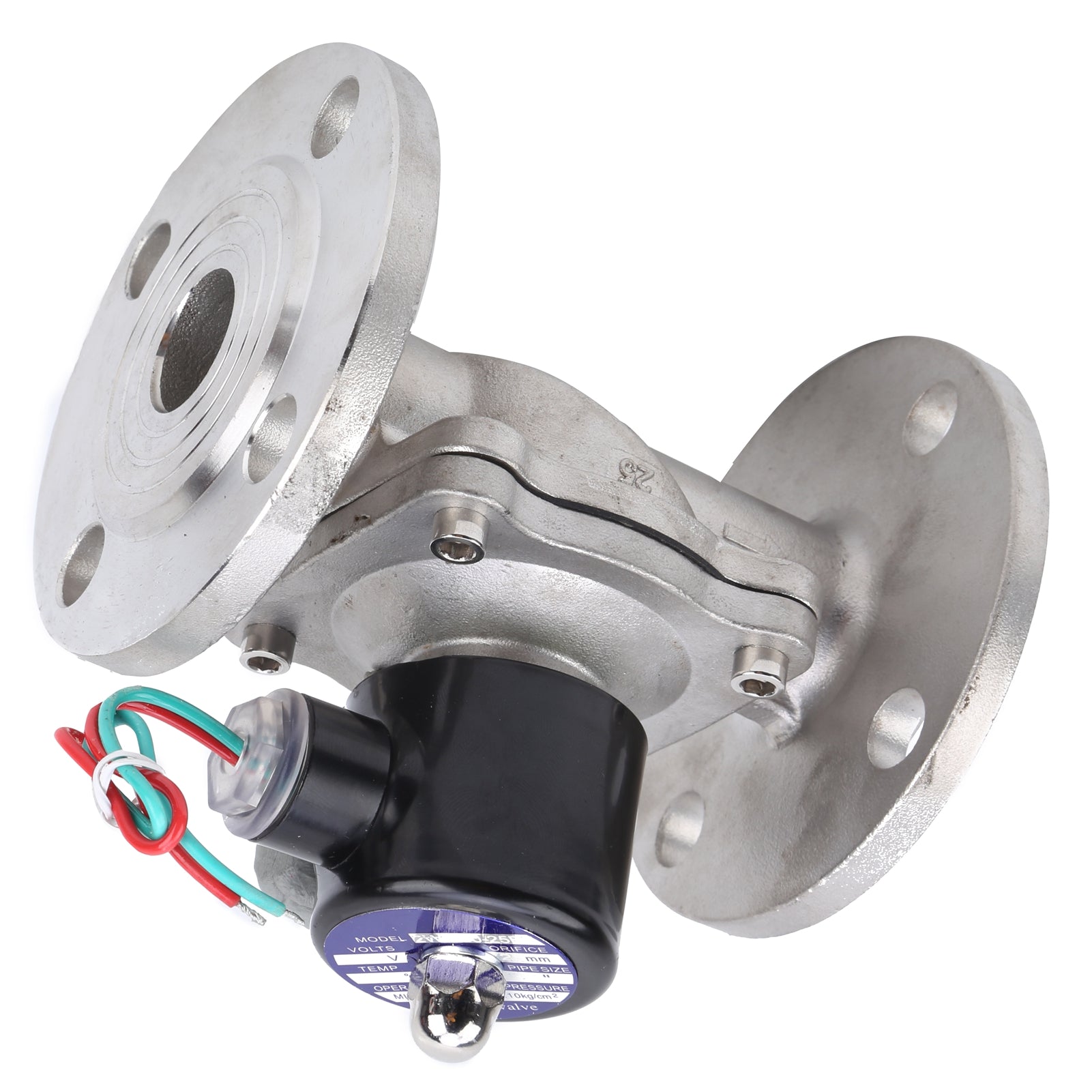 Solenoid Valve NBR NC DirectActing Water Air Stainless Steel Valves G1in 2W25025BF(DC24V )