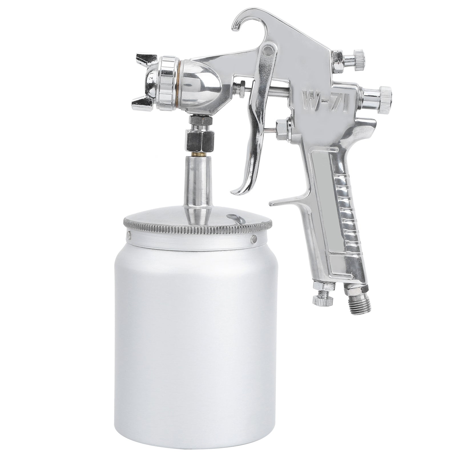 Spray Guns Set Lower Pot Sprayer for Wall Car Door Spraying 600CC W-71 1.8mm 0.25-0.35MPAAmerican Style