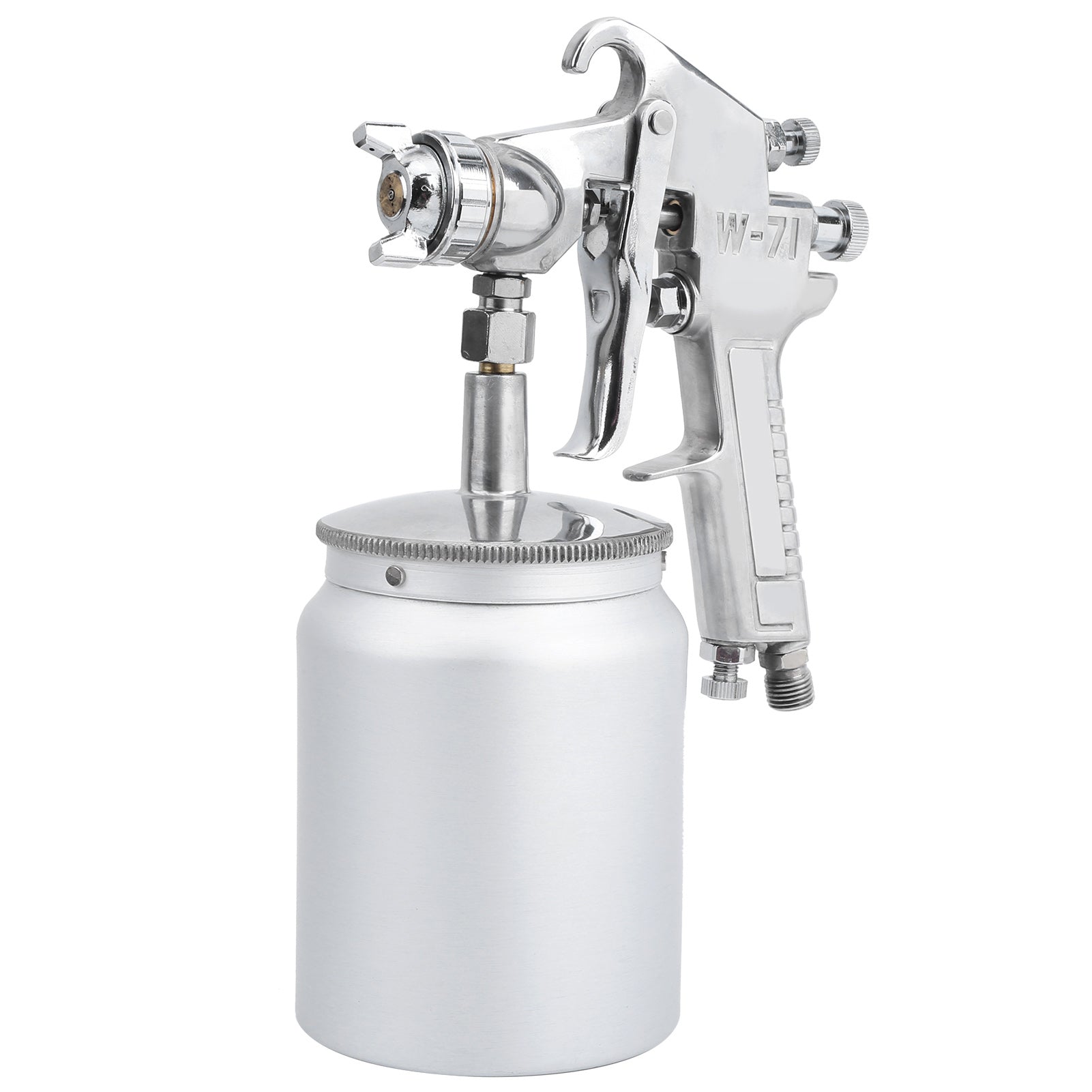 Spray Guns Set Lower Pot Sprayer for Wall Car Door Spraying 600CC W-71 1.8mm 0.25-0.35MPAAmerican Style