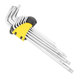 9PCS Star Shape Hex Socket Wrench Set Extended Length Hex Key Set Repair Accessory