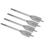 4Pcs Flat Wood Drill Bit Set High Carbon Steel Woodworking Drilling Tool Replacement 25mm