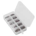 600Pcs Screw Nut Set 304 Stainless Steel Hex Socket Bolt Flat Spring Washer Fasteners