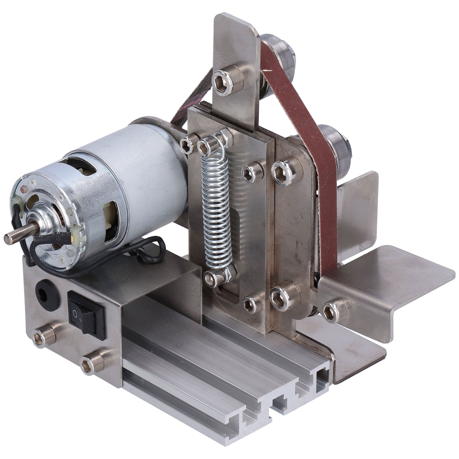 Polishing Grinding Machine Aluminum Alloy DIY Small Mini Electrical Tools AC 110‑240VAU Plug