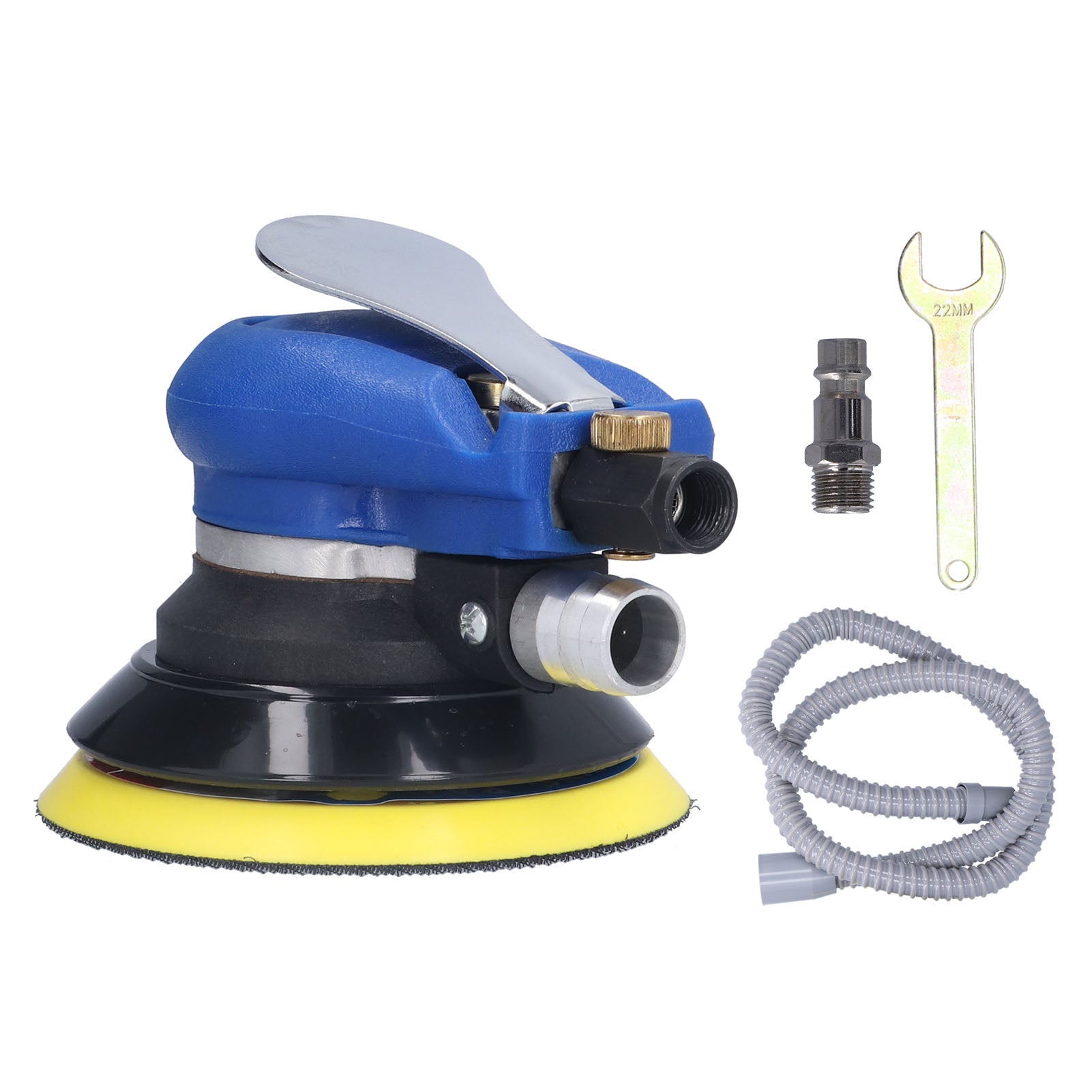 Air Sander Pneumatic Polisher Orbital Grinder 5in Vacuum for Polishing Sanding GrindingEU Plug