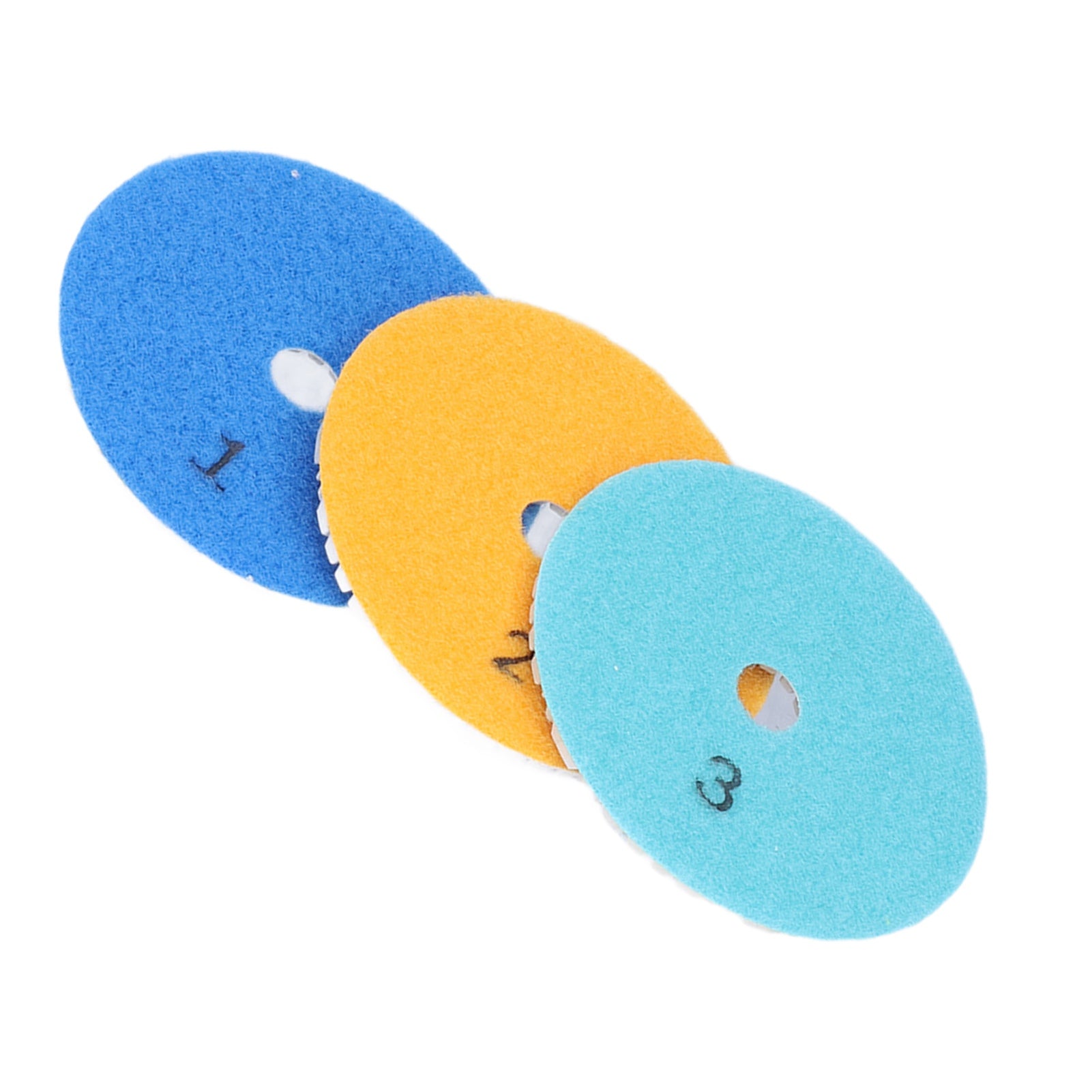 3Pcs Diamond Polishing Pad 4in Grinding Tool Set Kit for Marble Terrazzo Concrete