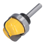 Round Nose Bit Core Box Bowl Tray Template Dish Carving Router Cutter with Bearing 1/4in Shank1‑1/8in