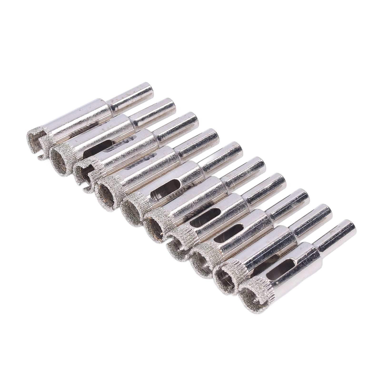 10Pcs Glass Drill Bit 12mm High Torsion Stable Fine Workmanship Sturdy Durable Tile Drill Bits
