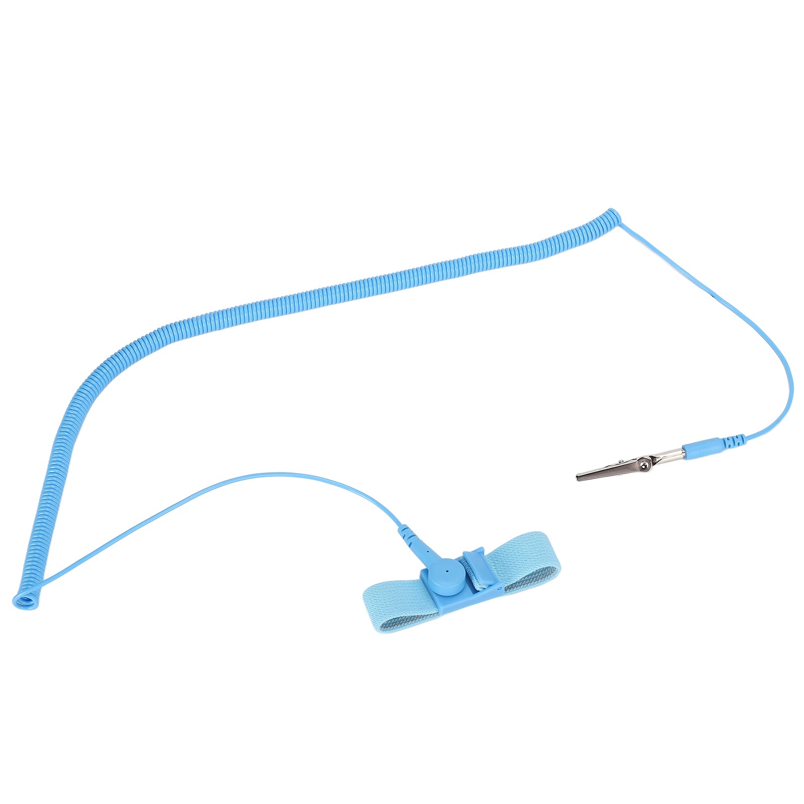 Static Bracelet Adjustable PU Wrist Strap Antistatic Wristband with Clip for Electronic Repair