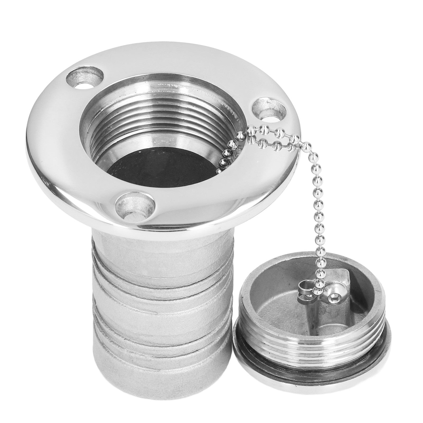 38mm Water Injection Port 316 Stainless Steel Boat Refueling Port Marine Filler AccessoriesGAS