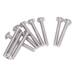 50Pcs Flanged Button Head Screws A2‑70 Stainless Steel Buttons Heads Socket Caps Bolts KitM4x35mm