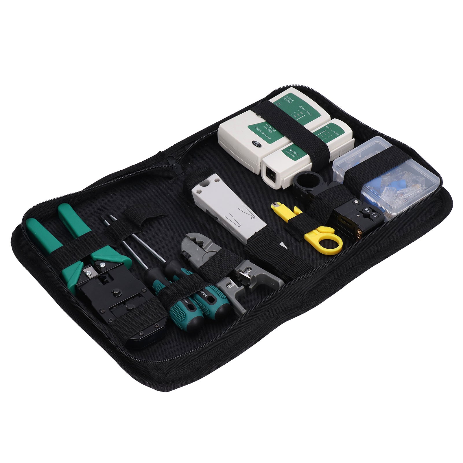 Network Cable Tool Wire Cutter Stripper Pliers Repair Maintenance Set Kit for Testing