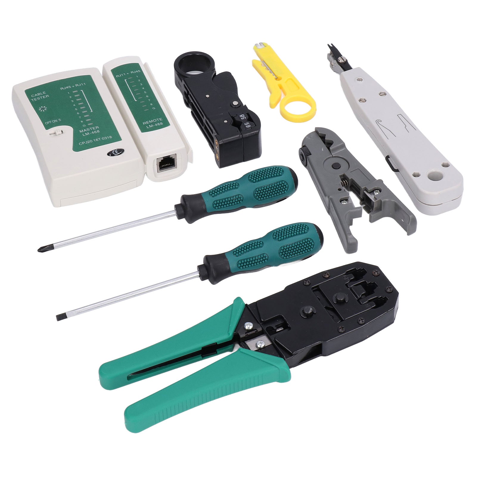 Network Cable Tool Wire Cutter Stripper Pliers Repair Maintenance Set Kit for Testing