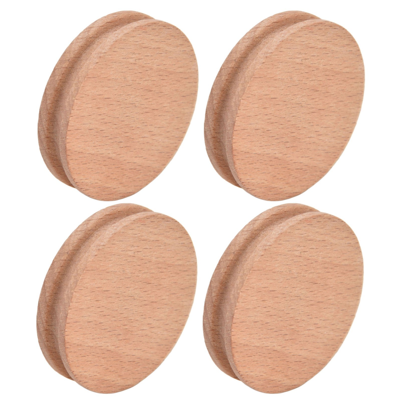 10Pcs Round Slicker Edge Burnisher Tool Beech Wood DIY Leather Craft Edging Chamfering Device