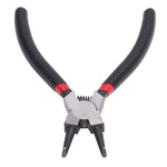 Internal Curved Retainer Ring Pliers Carbon Steel Rubber Circlip Pliers with Immersion Handle 6in