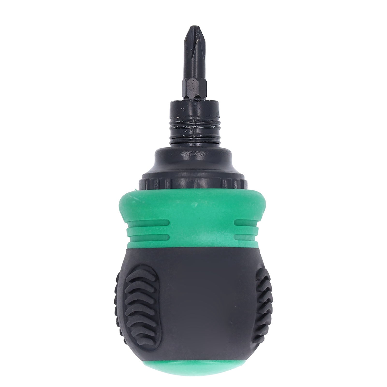 Ratchet Screwdriver Mini Magnetic Cross Head Slotted 2 in 1 Chrome Vanadium Steel Hardware Green