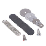 32PCS Cutting Blade Emery Grinding Blade HSS Wheel Wood Woodworking Double Mesh Grinding Wheel Set