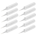 10 Pcs Solder Iron Tip Replacement Solder Station Soldering Iron Tool Universal Internal Heating Soldering Tip I Type(Pointed Head)