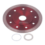 Super Thin Saw Blade Red Diamond 65 Manganese Alloy Steel Incisive Porcelain Saw Blade for Granite 4.5in