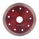 Super Thin Saw Blade Red Diamond 65 Manganese Alloy Steel Incisive Porcelain Saw Blade for Granite 4.5in