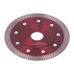 Super Thin Saw Blade Red Diamond 65 Manganese Alloy Steel Incisive Porcelain Saw Blade for Granite 4.5in