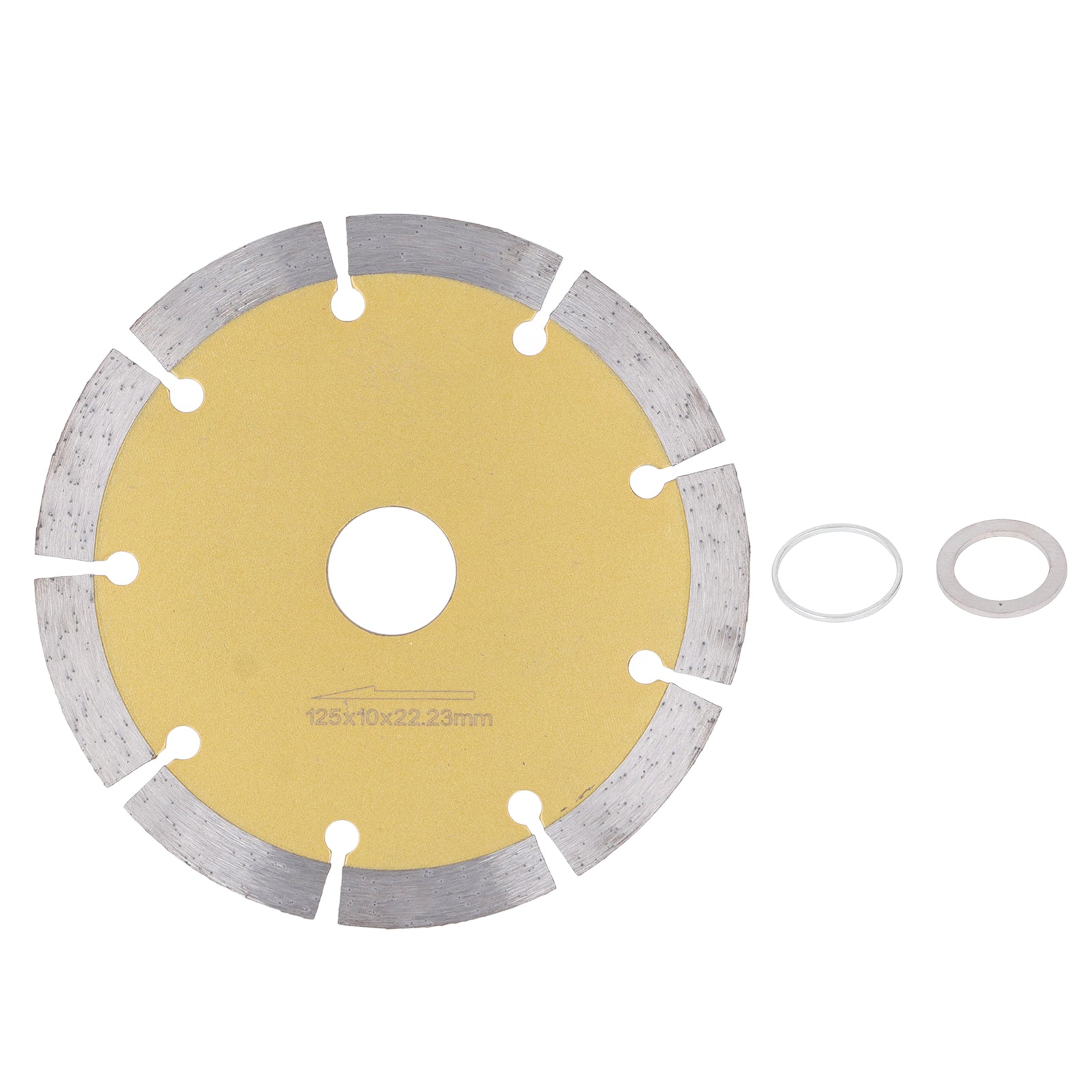 Segmented Diamond Saw Blade Ultra Thin Tooth Circular Diamond Cutting Wheel Saw Blade for Tile Granite Marble Ceramic 125mm/4.9in