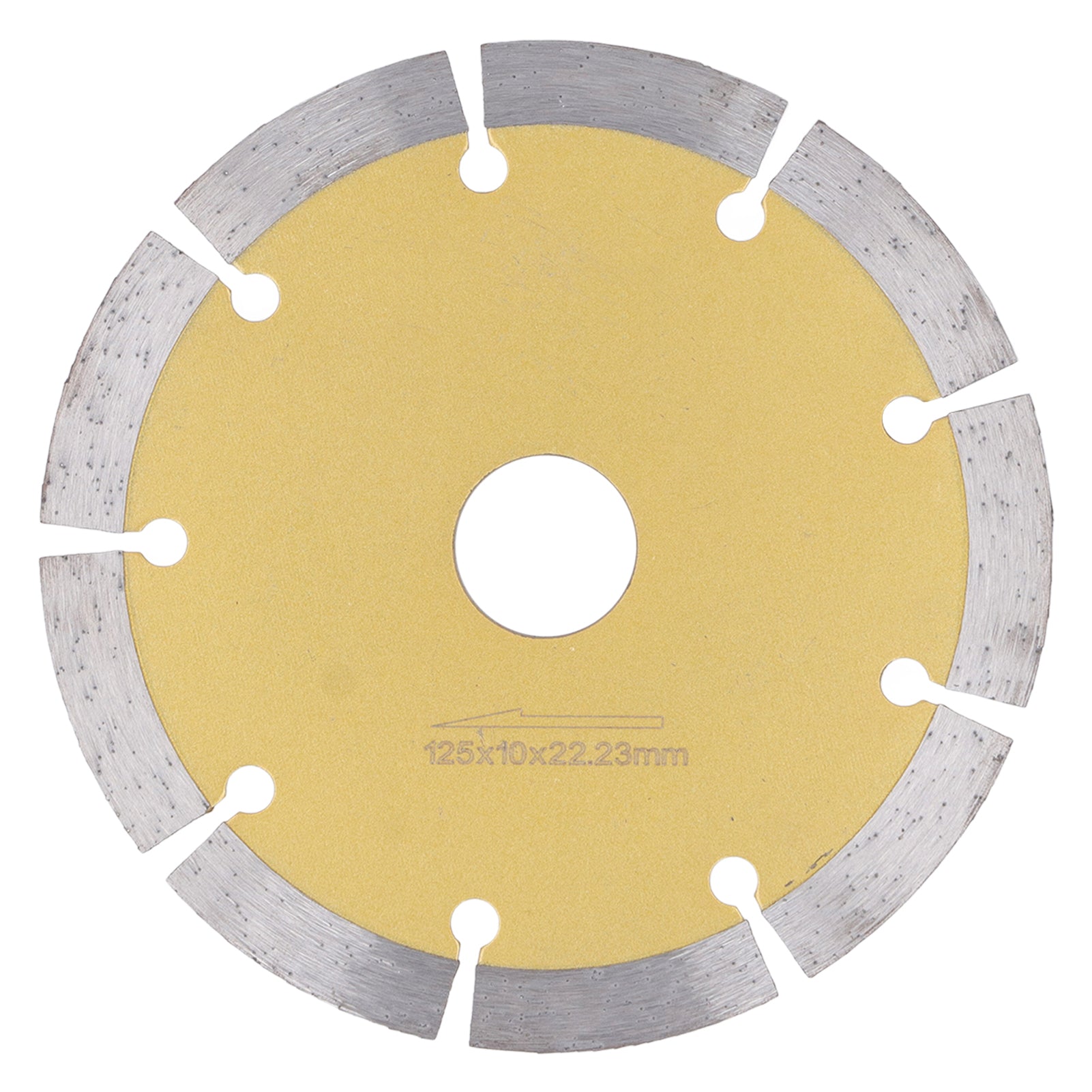 Segmented Diamond Saw Blade Ultra Thin Tooth Circular Diamond Cutting Wheel Saw Blade for Tile Granite Marble Ceramic 125mm/4.9in