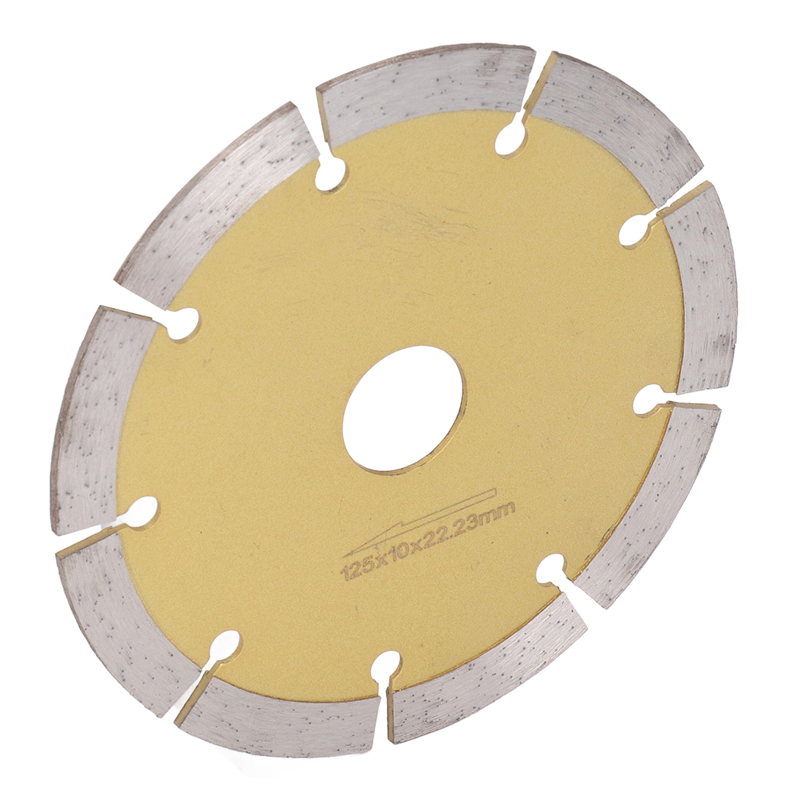 Segmented Diamond Saw Blade Ultra Thin Tooth Circular Diamond Cutting Wheel Saw Blade for Tile Granite Marble Ceramic 125mm/4.9in