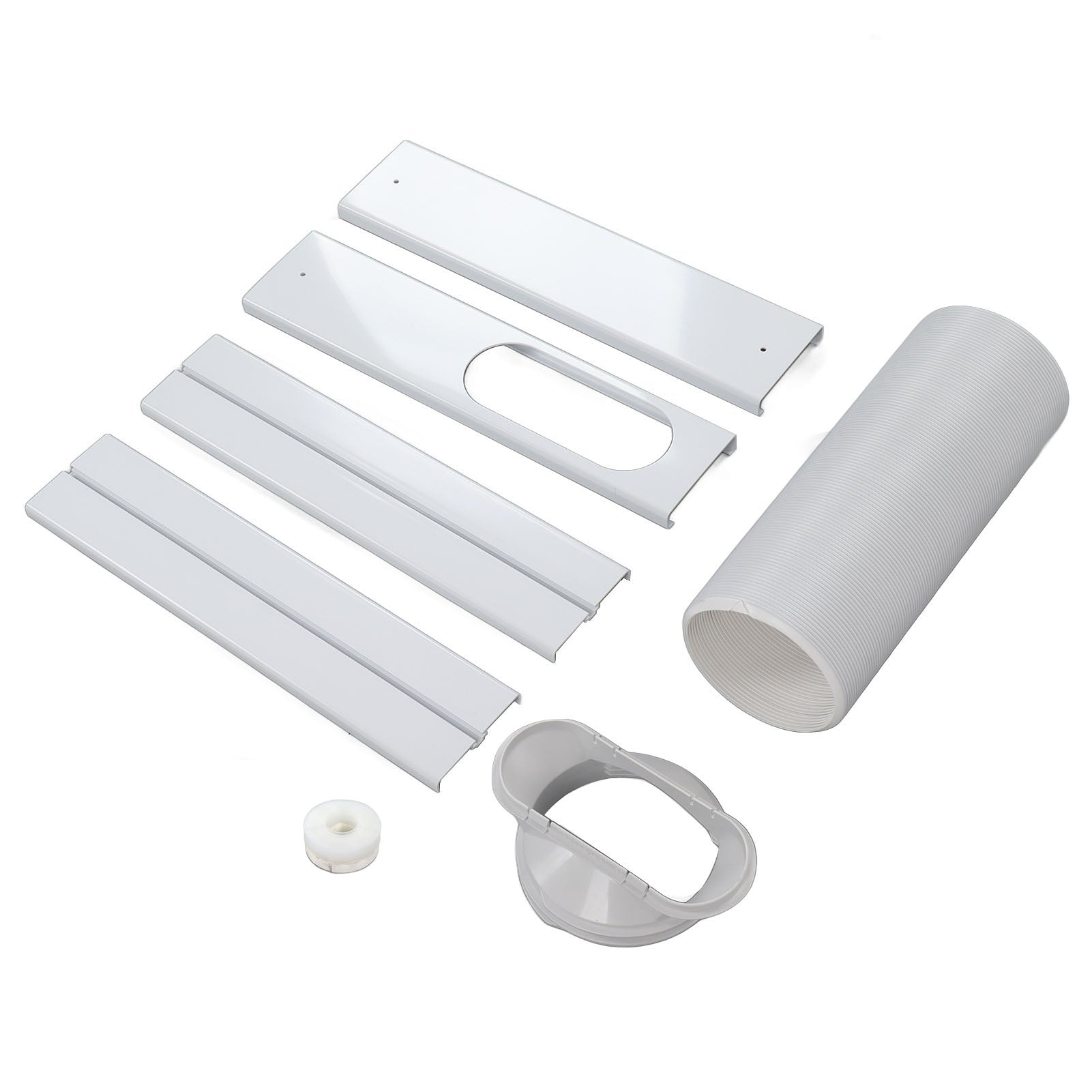 Air Conditioner Window Vent Kit Plate Universal Adapter Hose Portable AC Window Sealing Set for 150mm 130mm Hose