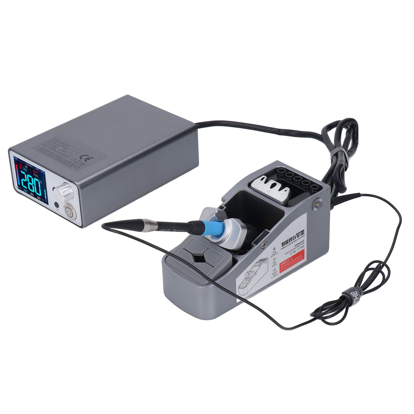 Digital Display Electric Soldering Iron Quickly Heating Automatic Soldering Iron Station Kit for Maintenance EU Plug 100-240V